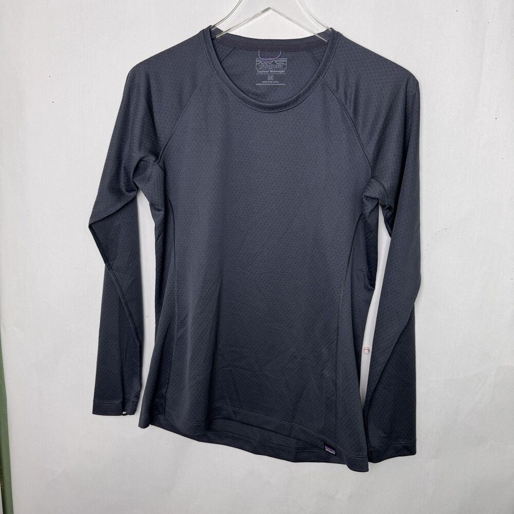 Patagonia Capilene Midweight Baselayer Men’s Medium Black Crewneck